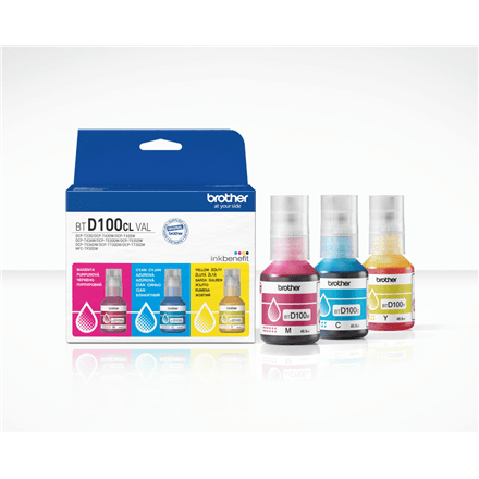Brother BTD100CLVAL ink bottle multipack