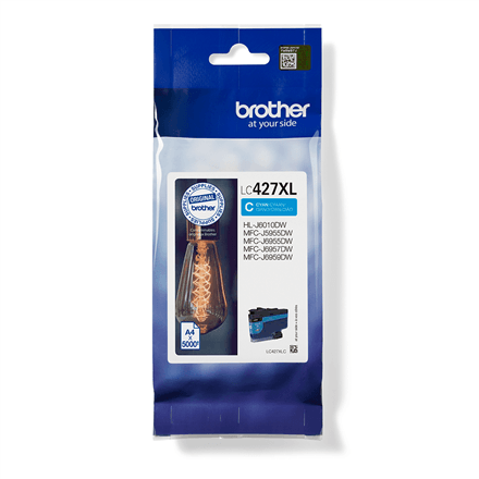 Brother LC427XLC tindikassett, tsüaan, 5000 lk
