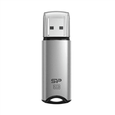 Silicon Power Marvel M02 16 GB USB-mälupulk, hõbedane