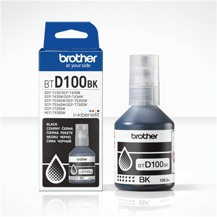 Brother BTD100BK ink bottle, black, 7500 pages