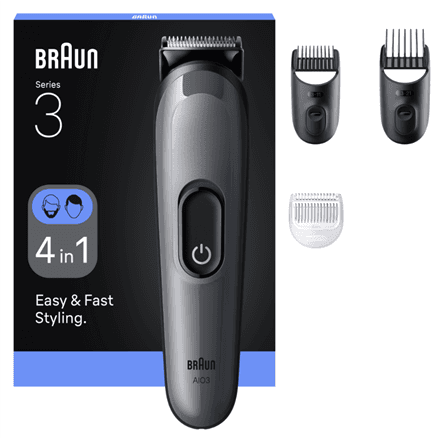 Hoolduskomplekt Braun All-in-One Series 3 AIO3500, must