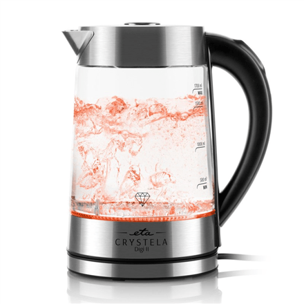 ETA Crystela Digi II klaasveekeetja 1,7 L, 2200 W, temperatuuri valik