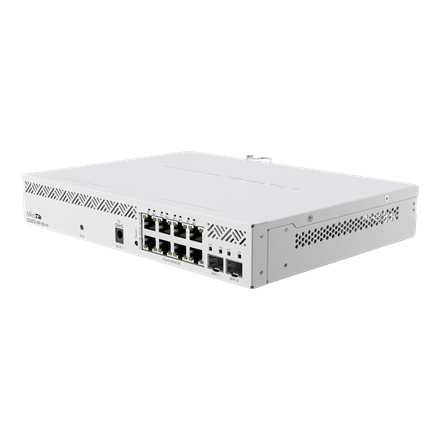 Коммутатор MikroTik CSS610-8P-2S+IN, 8 портов, PoE, 2 SFP+