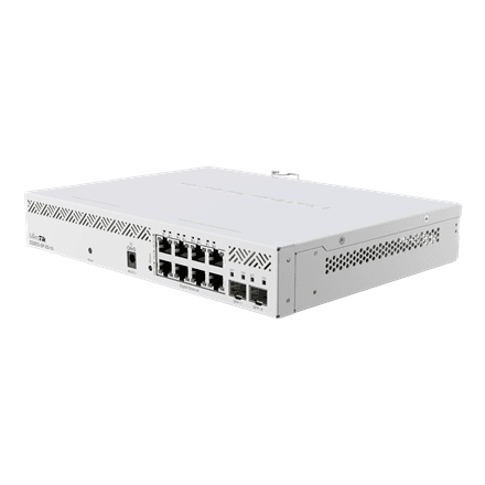 Коммутатор MikroTik CSS610-8P-2S+IN, 8 портов, PoE, 2 SFP+