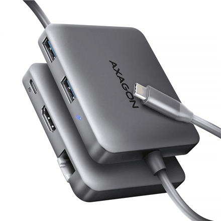 USB-C хаб AXAGON HMC-5HL, 5 в 1, 5 Гбит/с