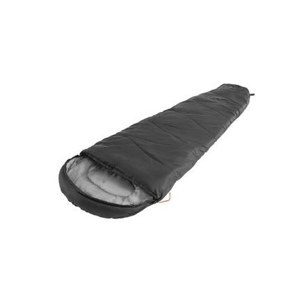 Easy Camp Starling mummy sleeping bag, 210 × 75 cm, comfort 12 °C, black