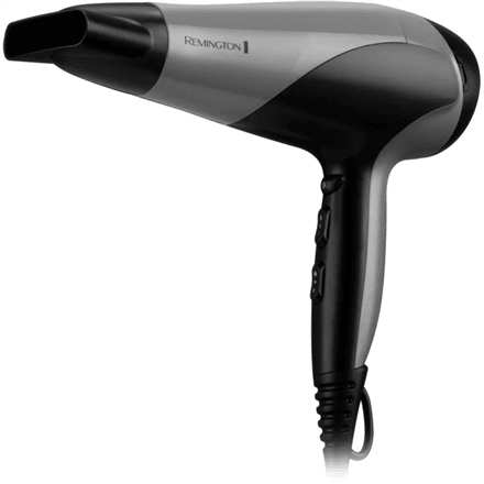 Remington D3190S Hair Dryer 2200 W with Ionic Function, Grey/Black