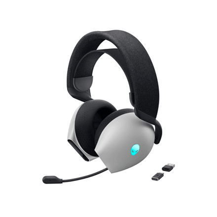 Dell Gaming Headset | Alienware Tri Mode AW725H | Bluetooth | Over-Ear | Microphone | Lunar Light | Noise canceling | Wireless