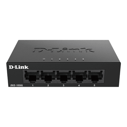 D-Link | Ethernet Switch | DGS-105GL/E | Unmanaged | Desktop | Gigabit Ethernet (copper) ports quantity 5 | 60 month(s)