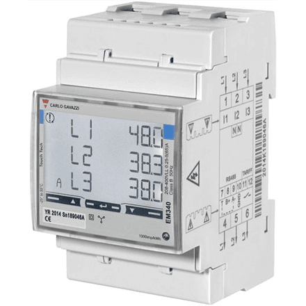Energiaarvesti Carlo Gavazzi EM340, kolmefaasiline, kuni 65 A, MID