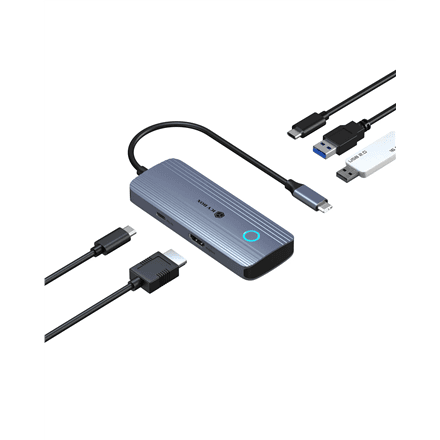 Док-станция USB-C Raidsonic Spade Dock 4081, HDMI 4K, PD 100 Вт