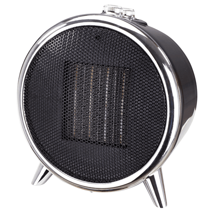 Adler AD 7742 Ceramic Fan Heater 1500 W, Black/Silver