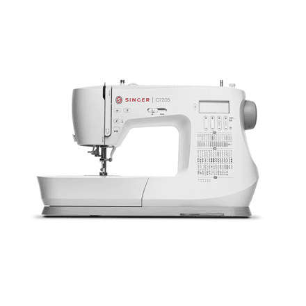 Arvutiga õmblusmasin Singer C7205, 200 pistet, valge
