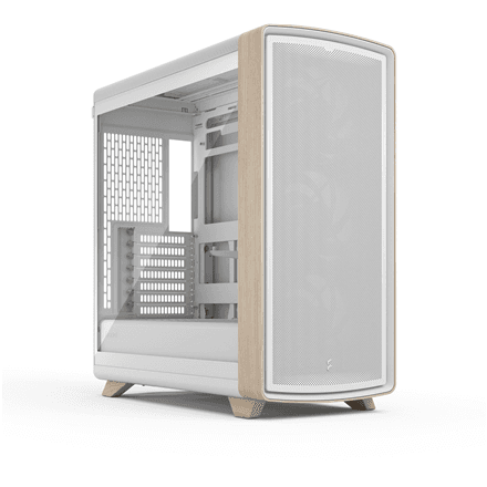 Корпус Fractal Design Summit, ATX, меловой белый, прозрачное стекло