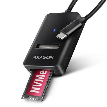 AXAGON ADM2-CM USB-C 10Gbps adapter M.2 NVMe ja SATA SSD-le