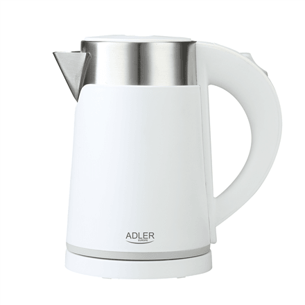 Adler AD 1372 kettle, white, 0.6 l, 800 W