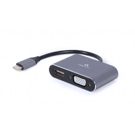 Видеоадаптер Cablexpert A-USB3C-HDMIVGA-01, USB-C – HDMI и VGA