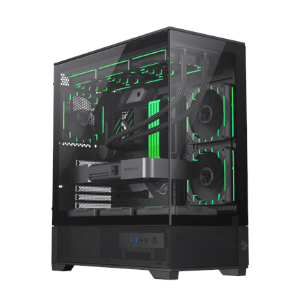 Gamemax Vista 2 ATX PC case, black