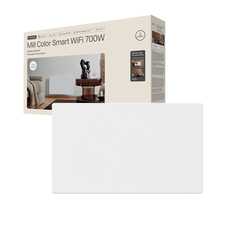 Панельный обогреватель Mill COLOR700WIFI4, 700 Вт, Wi-Fi, под покраску, матовый белый