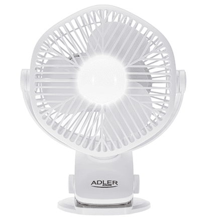 Klambriga ventilaator Adler AD 7335, valge