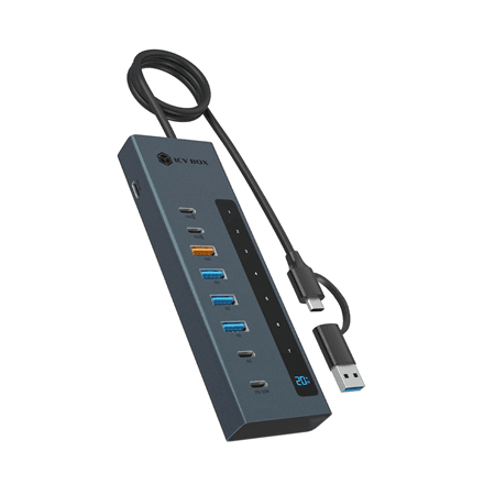 USB-C jagaja Raidsonic Icy Box IB-HUB1743-CPD, 9-ühes