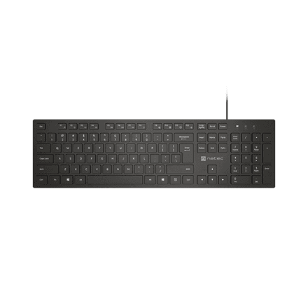 Natec Herring Wired USB Keyboard Black US Layout