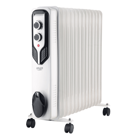 Adler AD 7818 oil-filled radiator, 2500 W, 13 fins, white