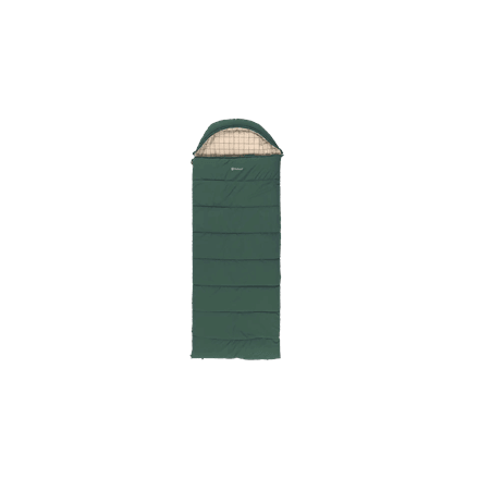 Magamiskott Outwell Camper Prime, puuvillavooder, 235 × 90 cm, roheline