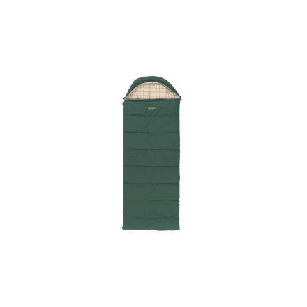 Magamiskott Outwell Camper Prime, puuvillavooder, 235 × 90 cm, roheline
