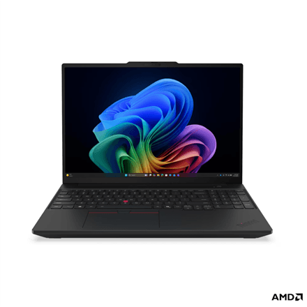 Lenovo ThinkPad T16 G5 AMD | Black | 16 " | IPS | WUXGA | 1920 x 1200 pixels | Anti-glare | AMD Ryzen 5 PRO | 215 | 16 GB | SODIMM DDR5 | Solid-state drive capacity 512 GB | AMD Radeon 740M Graphics | Windows 11 Pro | 802.11be | Bluetooth version 5.4 | Keyboard language Nordic | Keyboard backlit | Warranty 36 month(s) | Battery warranty 12 month(s)