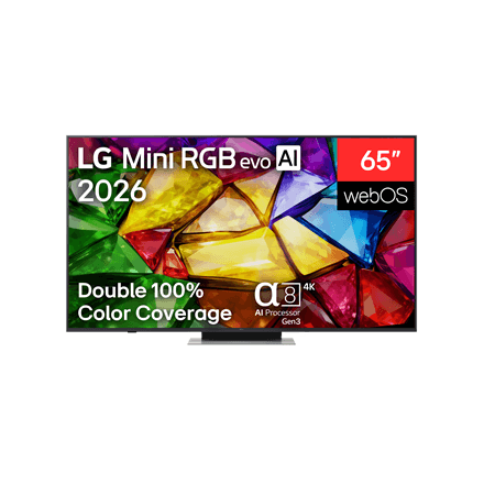 LG 65MRGB87B3B 65-tolline 4K evo AI Mini RGB nutiteler, webOS