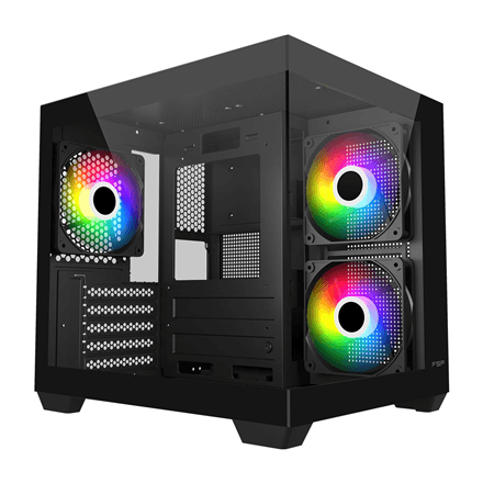Arvutikorpus FSP S140-BA, Mini-ITX ja Micro-ATX, must
