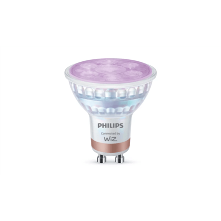 Philips Smart WFB 50W GLASS 922-65 RGB 2PF/6 | GU10 | 4.7 W | Full colour and warm to cool | Bluetooth, Wi-Fi