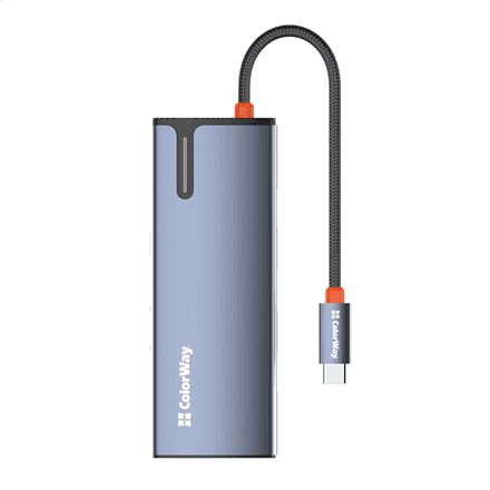 Док-станция ColorWay CW-HUB01 5-в-1: USB-C, HDMI, 3 порта USB 3.0