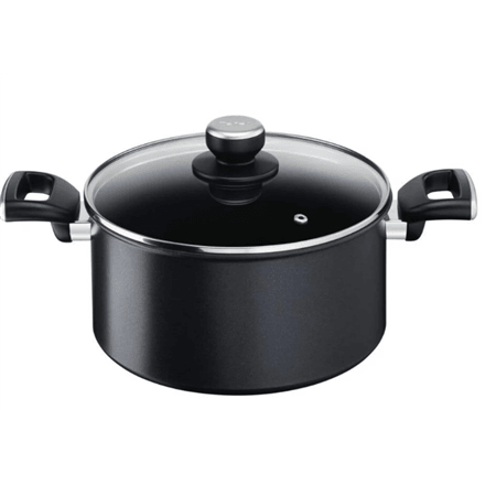 TEFAL | Unlimited Stewpot | G2554672 | 5 L | Aluminum | Dishwasher proof | Lid included | Black