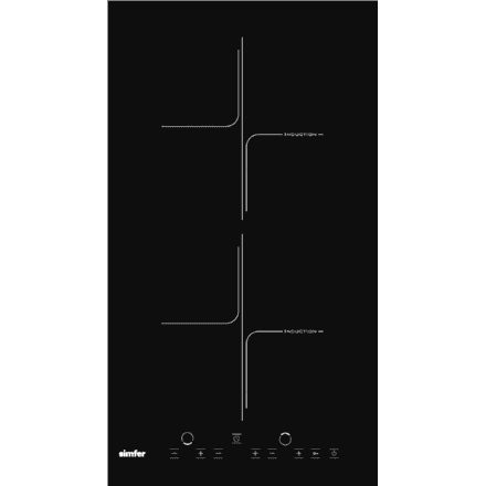 Pliidiplaat Simfer 3020 XEISP, 2 tsooni, must