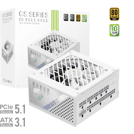 Gamemax GS 750G toiteplokk 750 W, SFX, täismodulaarne, valge