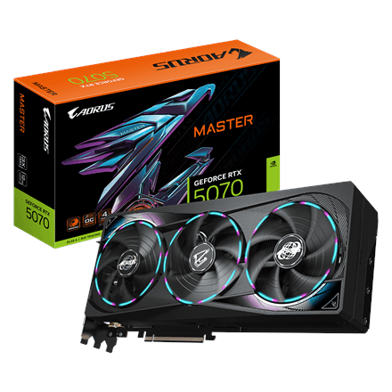 Видеокарта Gigabyte AORUS GeForce RTX 5070 MASTER 12 ГБ