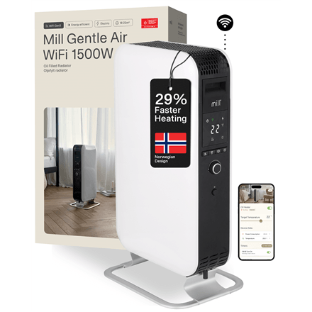 Mill õliradiaator OIL1500WIFI3 GEN3, 1500 W, WiFi, valge