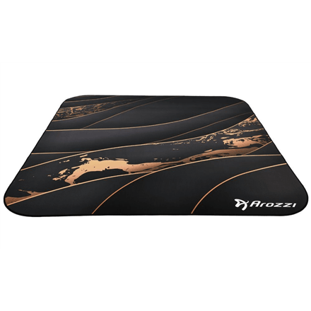 Arozzi Zona Square chair floor pad, black/gold