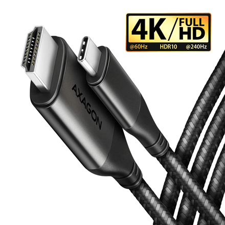 Aktiivne videokaabel Axagon RVC-HI2MC, USB-C – HDMI, 1,8 m