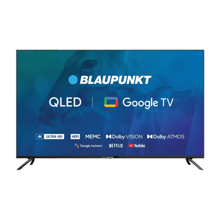 Blaupunkt 50QBG6000S 50-tolline 4K QLED nutiteler Google TV-ga, must
