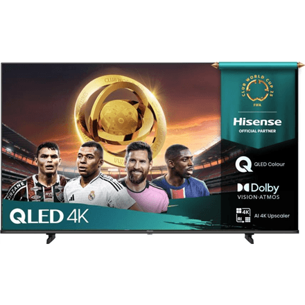 Hisense 85E7Q 85-inch 4K QLED smart TV with VIDAA, black