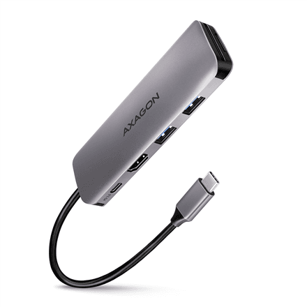 USB-C jagaja Axagon HMC-5 COMBO, 5 in 1, SuperSpeed