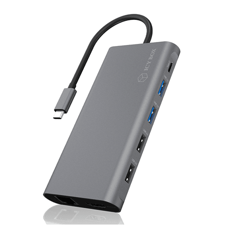 Raidsonic IB-DK4050-CPD 12-in-1 USB-C dock, 100 W PD