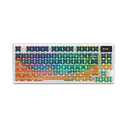 MSI Forge GK600 TKL Wireless gaming keyboard, linear switches, Mars