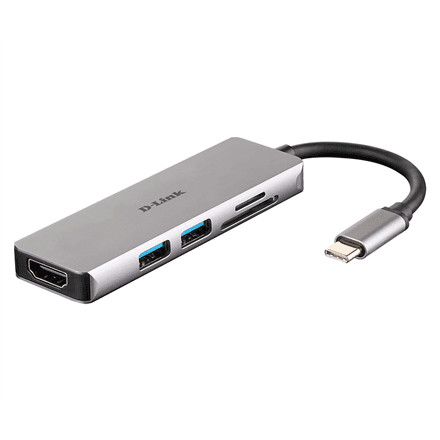 USB-C jagaja D-Link DUB-M530, 5-ühes