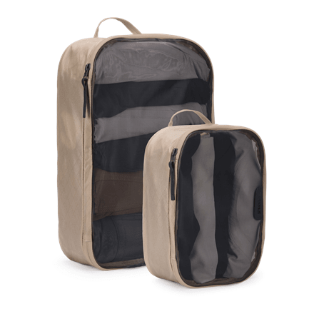 Thule Packing Cube Set, 1x Medium + 1x Small, Gentle Beige
