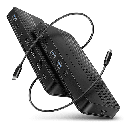 Axagon HMC-U4 USB4 dock, 12-in-1, dual 4K display
