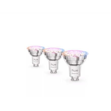 Philips Hue WCA 345 GU10 smart bulbs, 3-pack, white and colour light